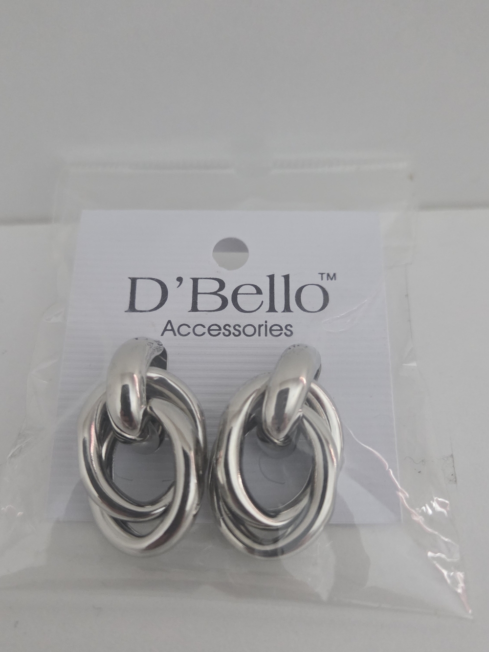 D'Bello Silver Link Drop Earrings - Women's Accessories